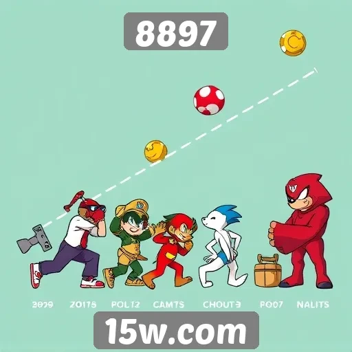 Evolução do catálogo de jogos disponíveis no 8897